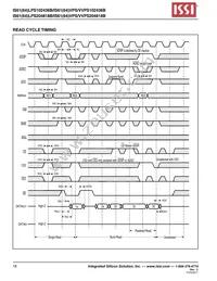 IS64LPS102436B-166B2LA3-TR Datasheet Page 18