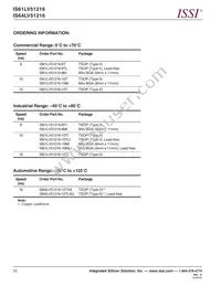 IS64LV51216-12TLA3-TR Datasheet Page 12