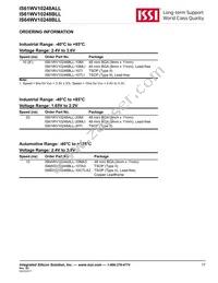 IS64WV10248BLL-10CTLA3 Datasheet Page 17