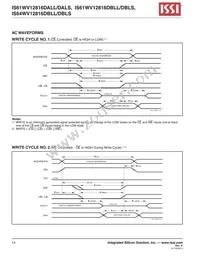 IS64WV12816DBLL-12BLA3 Datasheet Page 14