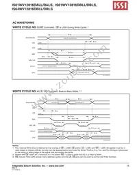 IS64WV12816DBLL-12BLA3 Datasheet Page 15