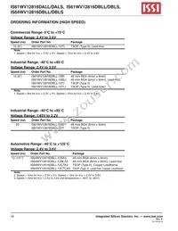 IS64WV12816DBLL-12BLA3 Datasheet Page 18