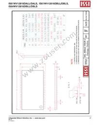 IS64WV12816DBLL-12BLA3 Datasheet Page 21