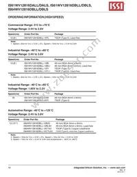 IS64WV12816DBLL-12CTLA3 Datasheet Page 18