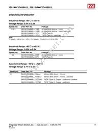 IS64WV20488BLL-10CTLA3 Datasheet Page 17