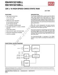 IS64WV3216BLL-15CTLA3 Datasheet Cover