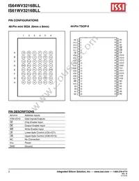 IS64WV3216BLL-15CTLA3 Datasheet Page 2