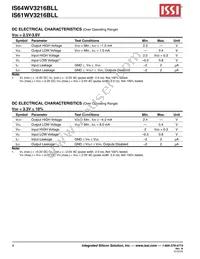 IS64WV3216BLL-15CTLA3 Datasheet Page 4