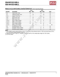 IS64WV3216BLL-15CTLA3 Datasheet Page 7