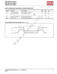 IS64WV51216BLL-10MA3-TR Datasheet Page 17