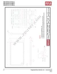 IS64WV51216BLL-10MA3-TR Datasheet Page 20