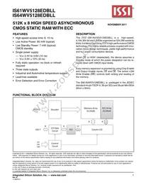 IS64WV5128EDBLL-10BLA3 Datasheet Cover