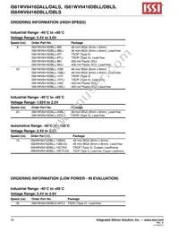 IS64WV6416DBLL-10CTLA3 Datasheet Page 18