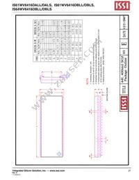 IS64WV6416DBLL-10CTLA3 Datasheet Page 21