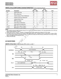 IS65C256AL-25TLA3 Datasheet Page 7