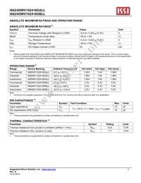 IS65WV102416DBLL-55CTLA3 Datasheet Page 4