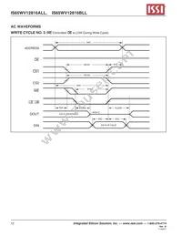 IS65WV12816BLL-55TA3-TR Datasheet Page 12