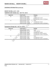 IS65WV12816BLL-55TA3-TR Datasheet Page 17