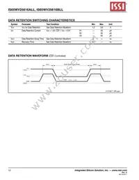 IS65WV25616BLL-70TLA3 Datasheet Page 12