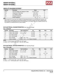 IS66WV1M16DBLL-70BLI-TR Datasheet Page 4