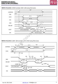 IS66WV1M16EBLL-55BLI Datasheet Page 11