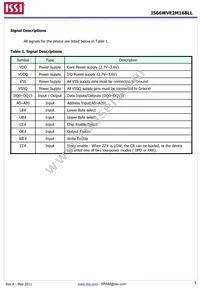 IS66WVE2M16BLL-70BLI-TR Datasheet Page 5