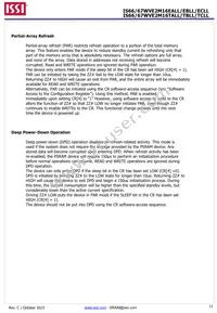 IS66WVE2M16EBLL-55BLI-TR Datasheet Page 11