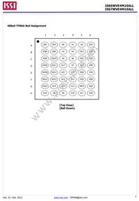 IS66WVE4M16ALL-7010BLI-TR Datasheet Page 3