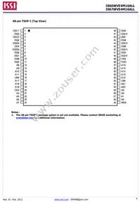 IS66WVE4M16ALL-7010BLI-TR Datasheet Page 4