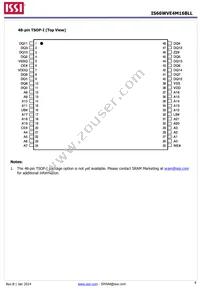 IS66WVE4M16BLL-70BLI-TR Datasheet Page 4