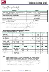 IS66WVE4M16EBLL-55BLI-TR Datasheet Page 18