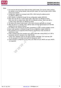 IS67WVC4M16ALL-7010BLA-TR Datasheet Page 6