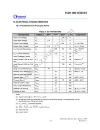 ISD1112SR Datasheet Page 15