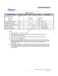 ISD1112SR Datasheet Page 17