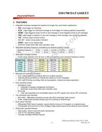 ISD1790EYR Datasheet Page 4