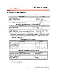 ISD1790EYR Datasheet Page 13