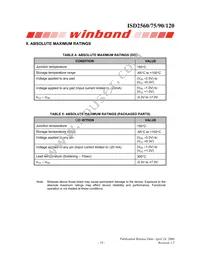 ISD2560SYR Datasheet Page 19