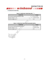 ISD2560SYR Datasheet Page 20