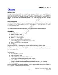 ISD4003-04MEIR Datasheet Page 17