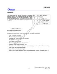 ISD5116SYR Datasheet Page 17