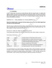 ISD5116SYR Datasheet Page 19