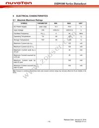 ISD9160CFI Datasheet Page 15