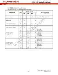 ISD9160CFI Datasheet Page 16