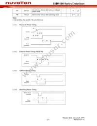 ISD9160CFI Datasheet Page 21
