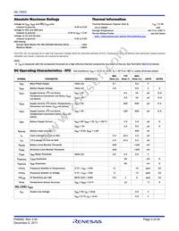 ISL12023IVZ-T Datasheet Page 3
