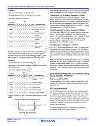 ISL12032IVZ Datasheet Page 21
