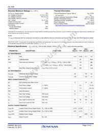 ISL1536IRZ-T13 Datasheet Page 3