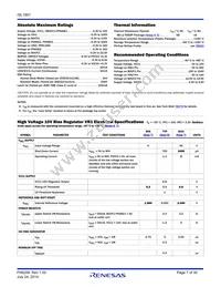 ISL1801IVZ-T Datasheet Page 7