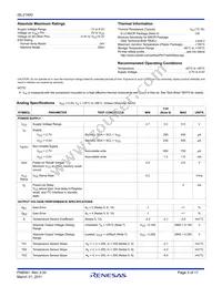 ISL21400IU8Z-TK Datasheet Page 3