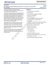 ISL22424TFR16Z-TK Datasheet Cover